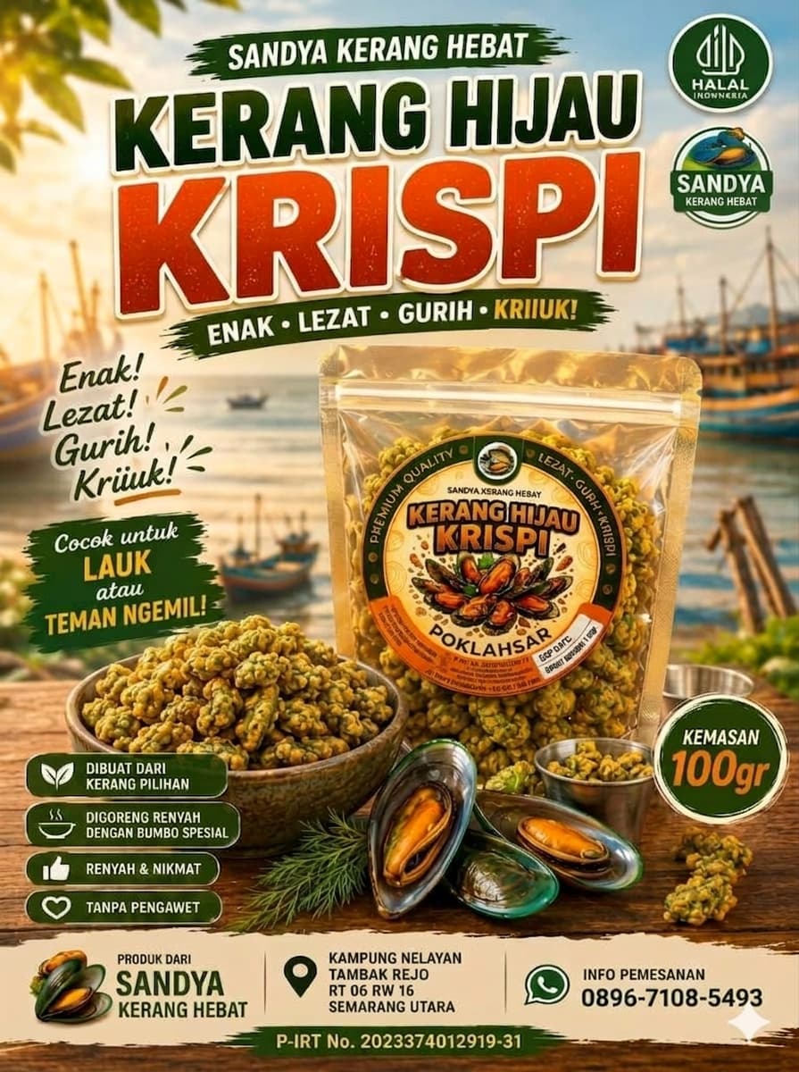 Kerang Hijau Crispy Sandya Kerang Hebat