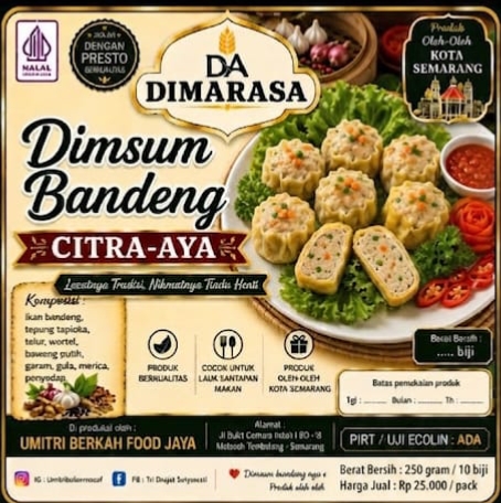 Dimsum Bandeng DIMARASA Sugih Barokah