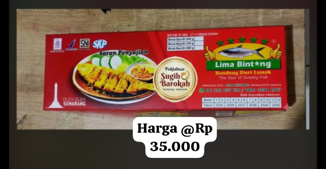 Bandeng Duri Lunak Lima Bintang Sugih Barokah