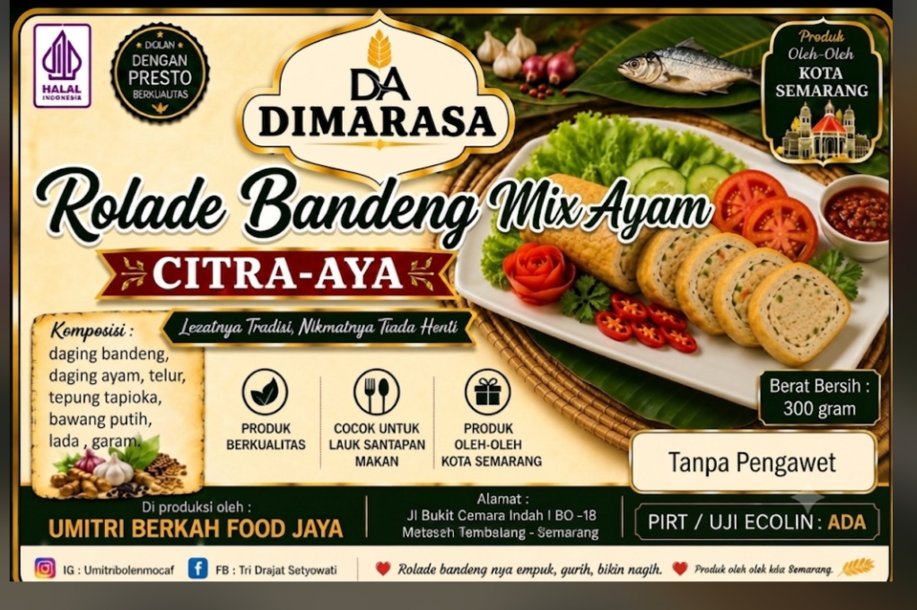 Rolade Bandeng Mix Ayam CITRA-AYA Sugih Barokah