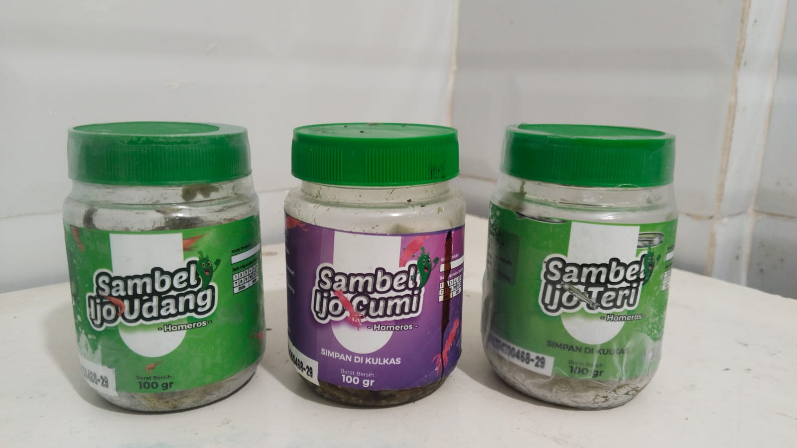 Sambal Ijo Udang,Cumi & Teri