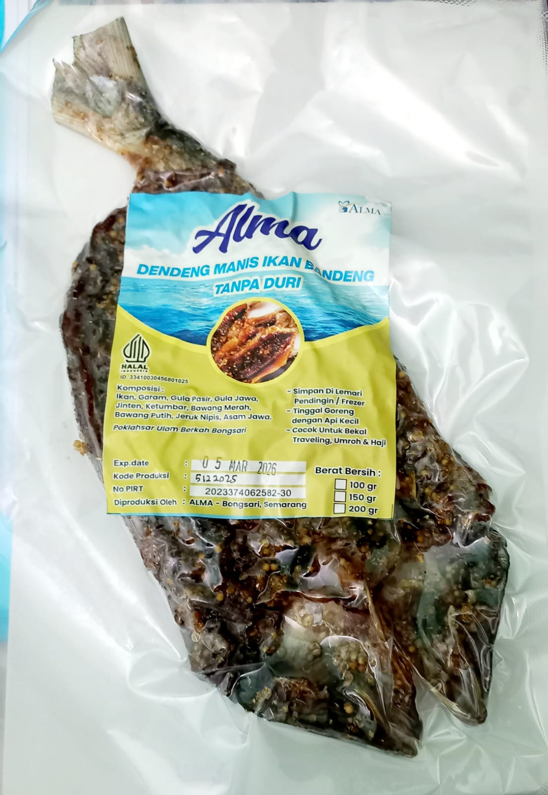 Dendeng Manis Bandeng Tanpa Duri Ulam Berkah