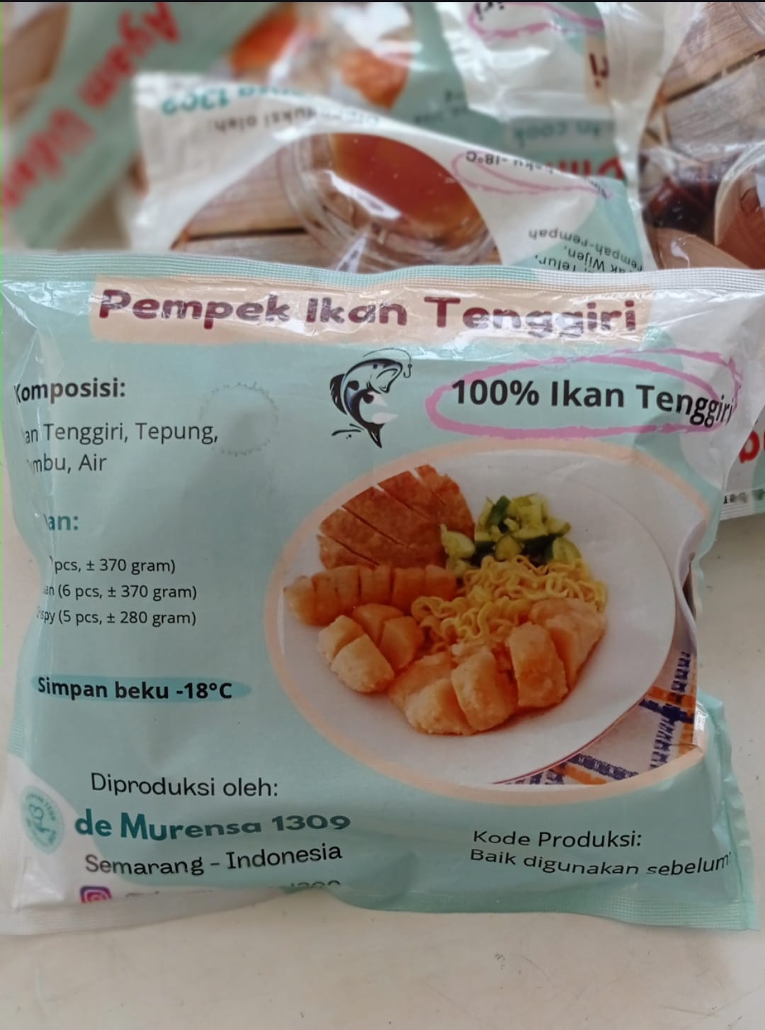 Pempek frozen ikan tenggiri de Murensa Sugih Barokah